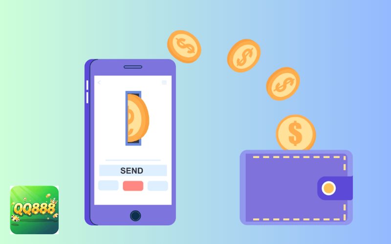 Rút Tiền QQ888 - Nhập số tiền muốn rút theo hạn mức đang áp dụng