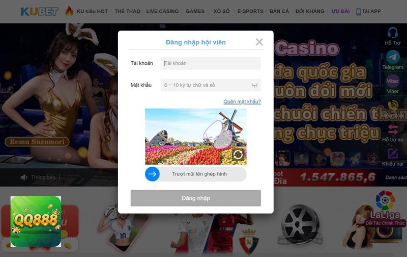 Đăng Nhập QQ888 - Tài khoản hợp lệ cùng thông tin đăng nhập chính xác